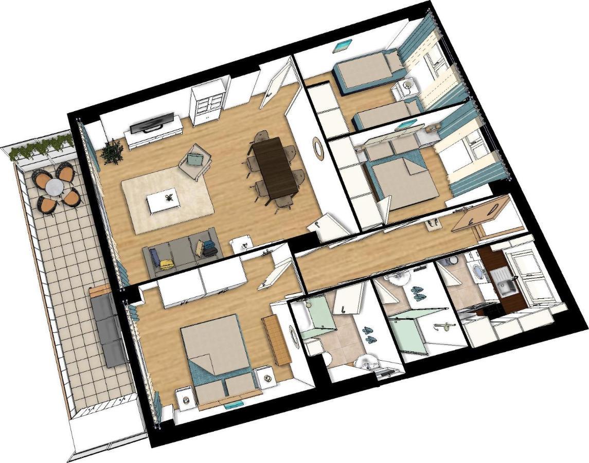 Garden Beach Apartment Торевьиа Экстерьер фото